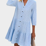 Ελαφρύ και Κολακευτικό Καρό Καλοκαιρινό Φόρεμα