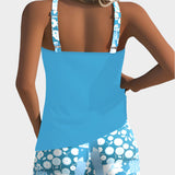 Άνετο Μαγιό σε Δύο Τεμάχια με Λουλουδάτο Σχέδιο