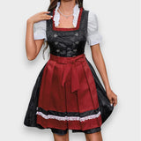 Βαυαρικό Dirndl Φόρεμα | Κλασική Γραμμή με Ποδιά | Oktoberfest