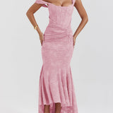 Julia | Μάξι φόρεμα σε μπλε φλοράλ Campanula