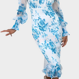 Γλυκό Φλοράλ Midi Φόρεμα