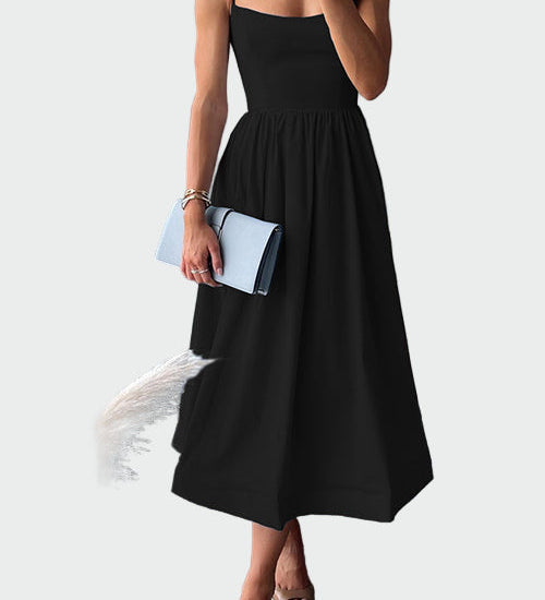 Κομψό Μίντι Φόρεμα με Τιράντες