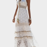 Ρετρό Φόρεμα με Boho Στυλ και Δέσιμο