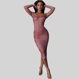 Lara | Κομψό ροζ γυναικείο φόρεμα