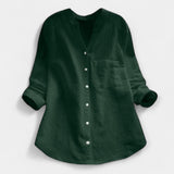 Άνετο Πουκάμισο από Λινό και Βαμβάκι