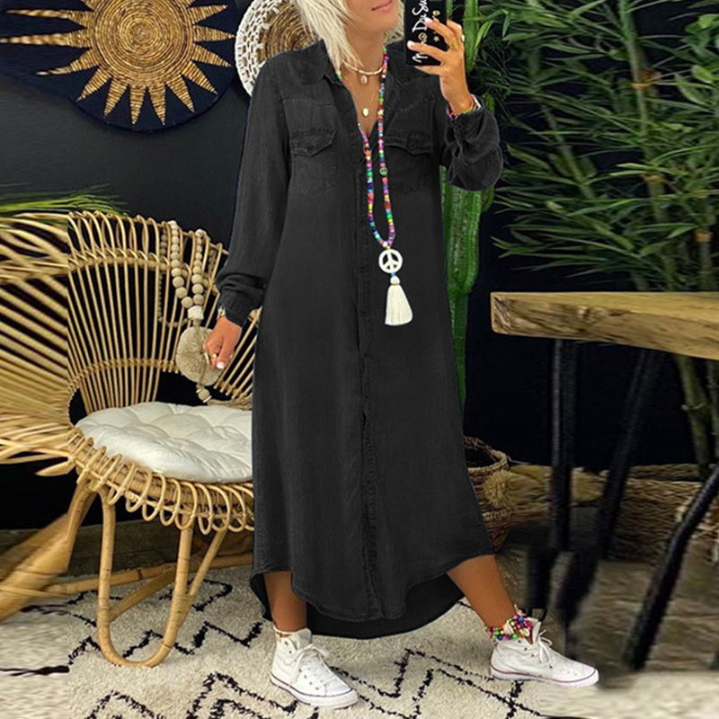 Lina™ - Φόρεμα μάξι με μακριά μανίκια