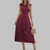 REESE™ - Κομψό Αμάνικο Μαξι Φόρεμα Με Στρογγυλή Λαιμόκοψη