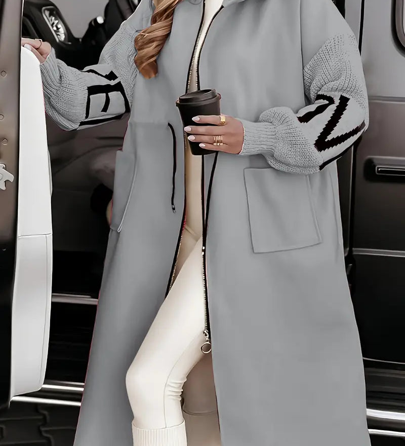 Ροσάνα | Κομψό Μαντό με Κουκούλα