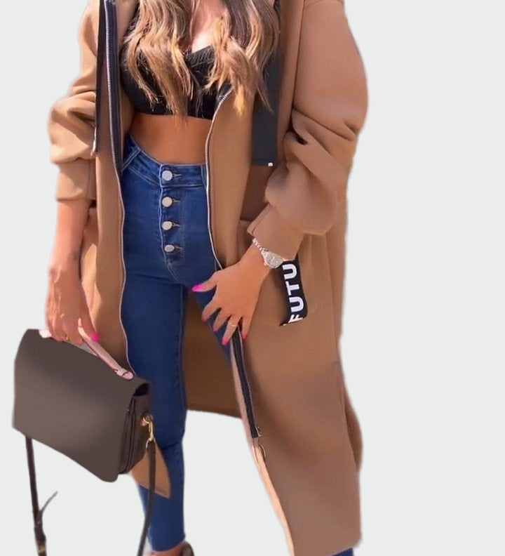 Μακρύ Παλτό με Κουκούλα