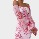 Γλυκό Φλοράλ Midi Φόρεμα