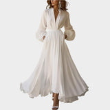 Κλασικό Λευκό Μαξι Φόρεμα