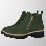 Ολίβια – Γυναικείο παπούτσι με στρογγυλή μύτη και πλευρικό φερμουάρ