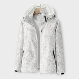 Μοντέρνο Αδιάβροχο Μπουφάν με Κουκούλα