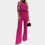 Σετ Crop Top και Παντελόνι