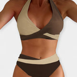 Μπικίνι με Σταυρωτό Λαιμό