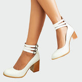 Κάα™ | Κομψά Σανδάλια με Χοντρό Τακούνι