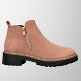 Ολίβια – Γυναικείο παπούτσι με στρογγυλή μύτη και πλευρικό φερμουάρ