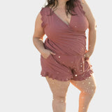 Μαγιό με Βολάν και Στήριξη Στήθους