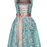 Καλλιτεχνικό Σχέδιο με Φόρεμα Dirndl και Ποδιά | Στολή Oktoberfest