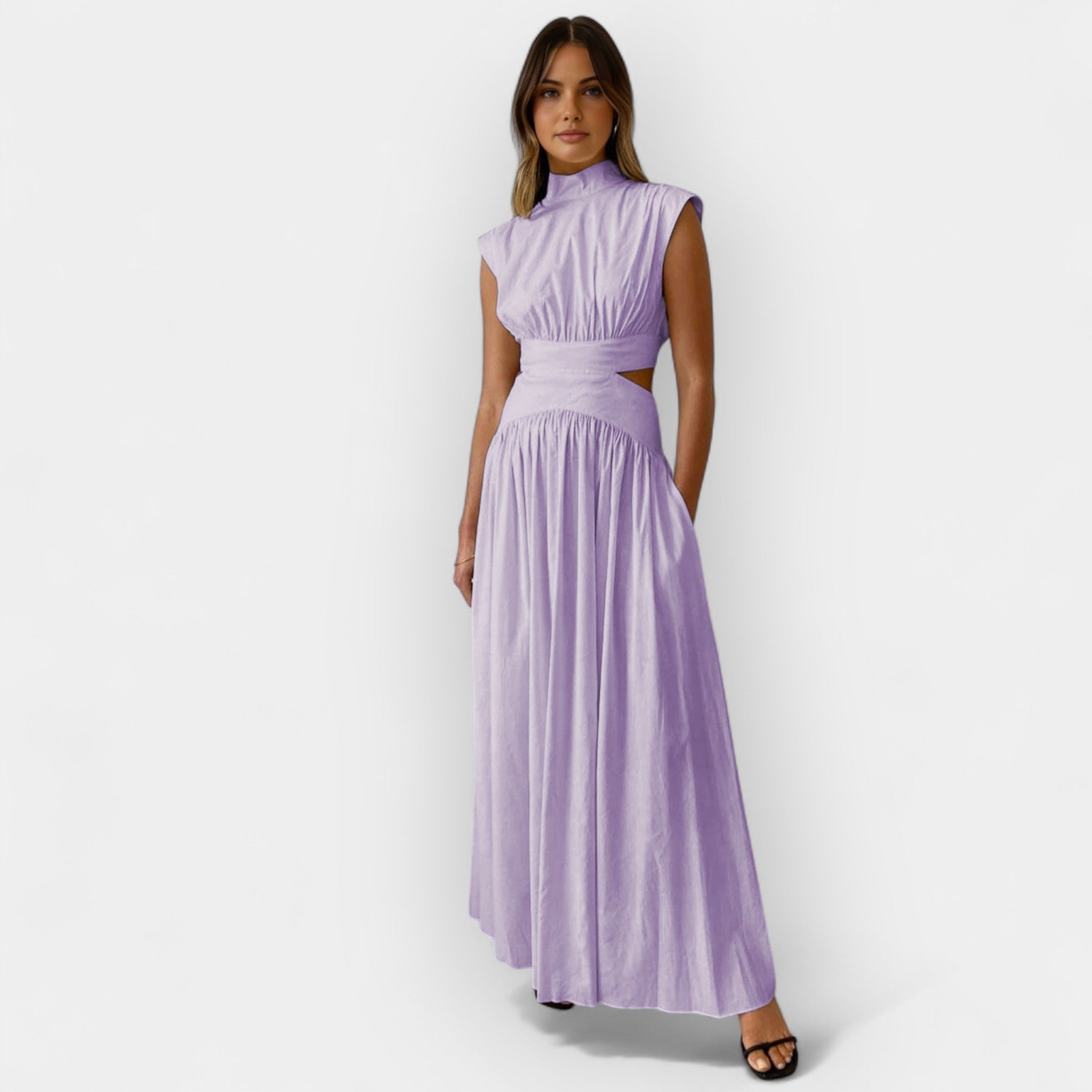 Στυλάτο Φόρεμα με Κοψίματα