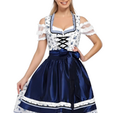 Βαυαρικό Φόρεμα Dirndl με Κοντό Μανίκι | Oktoberfest