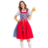 Καρό Φόρεμα Dirndl με Ποδιά | Oktoberfest