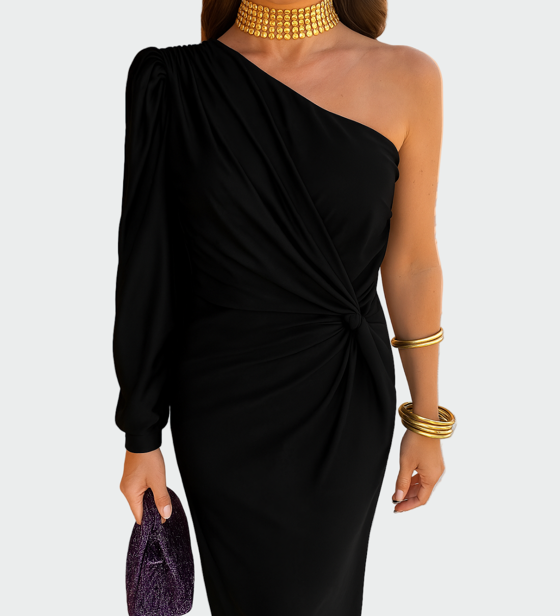 Κομψό Μαύρο Καλοκαιρινό Φόρεμα