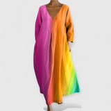 Επίσημο Φόρεμα με V-Λαιμόκοψη