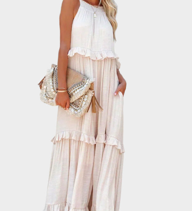 Ρετρό Φόρεμα Midi με Άνετα Μανίκια