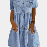 Μποέμ τζιν φόρεμα