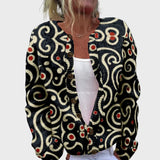 Κομψό Πλεκτό Γιλέκο με Σχέδιο