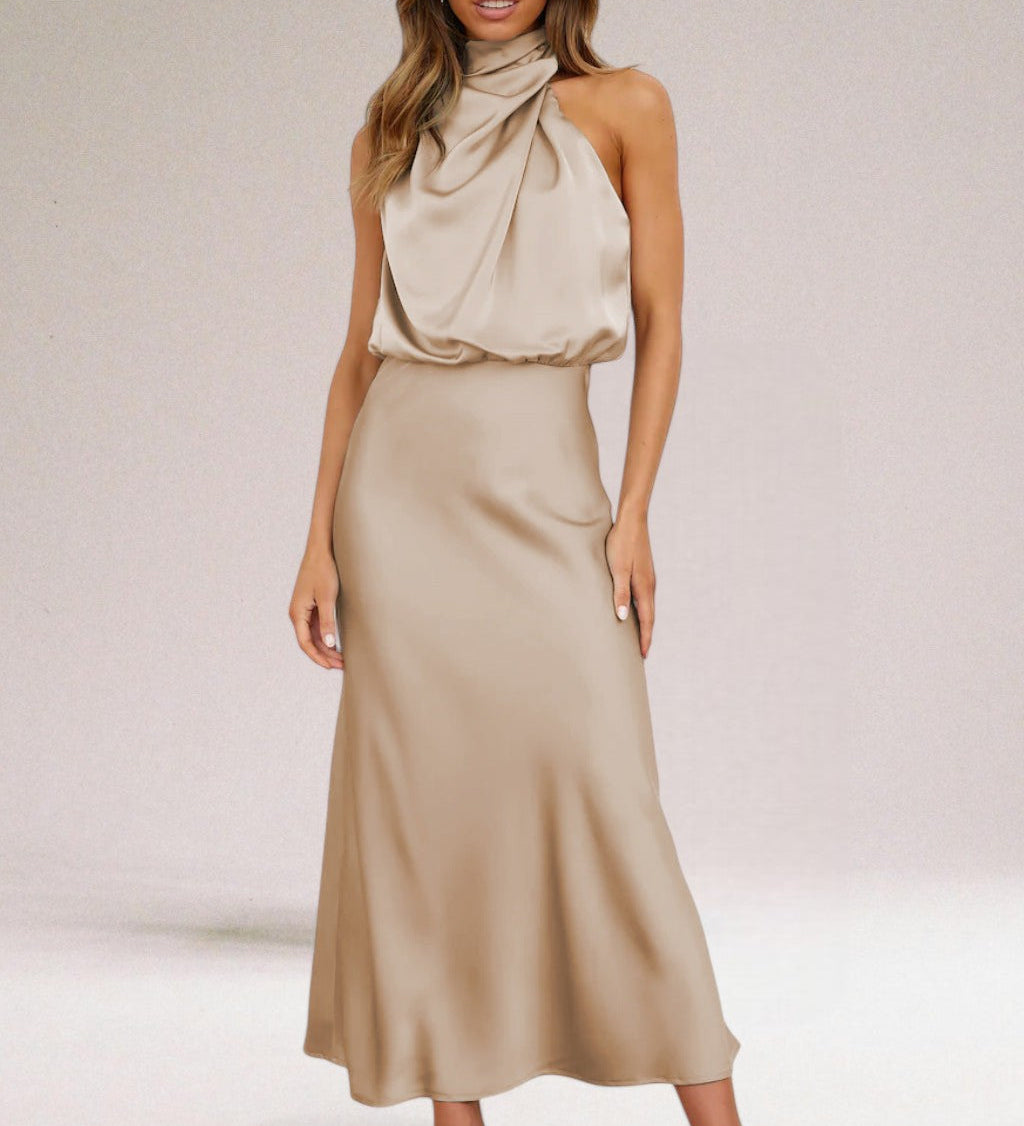 Berta | Φόρεμα από Σατέν Glamour