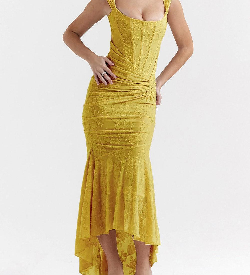 Julia | Μάξι φόρεμα σε μπλε φλοράλ Campanula