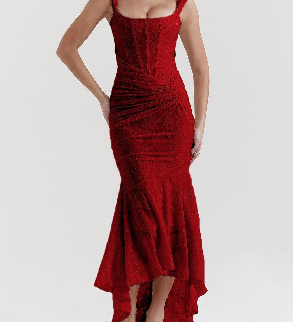 Julia | Μάξι φόρεμα σε μπλε φλοράλ Campanula