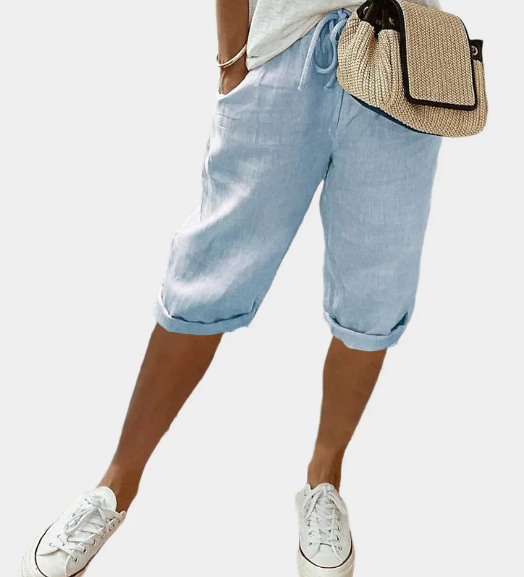 Κομψό Γυναικείο Λινό Παντελόνι