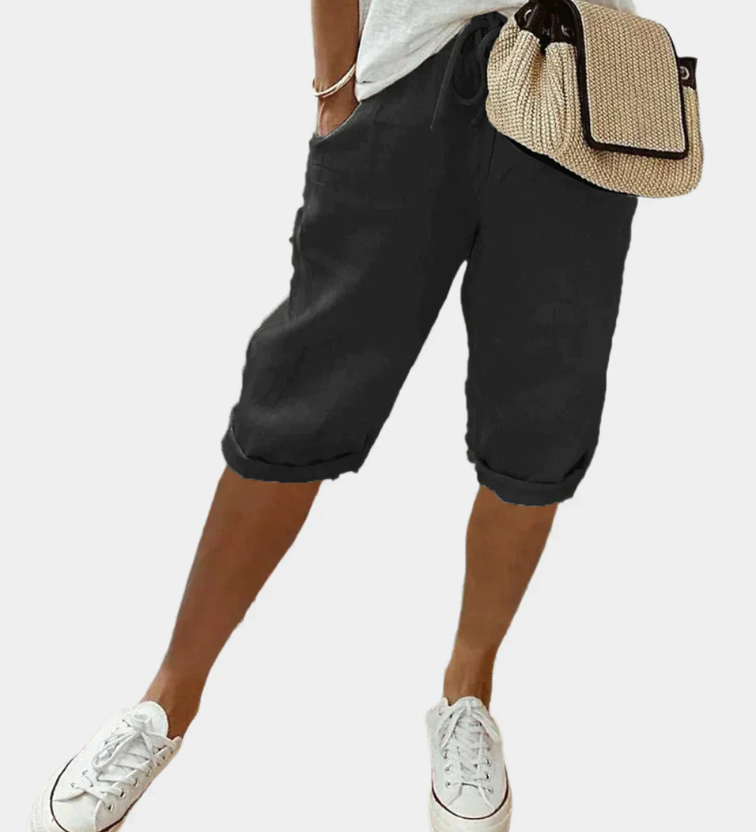 Κομψό Γυναικείο Λινό Παντελόνι