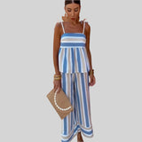 Hanne – Καλοκαιρινό Σετ με Εμπριμέ Παντελόνι