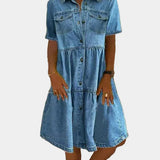 Μποέμ τζιν φόρεμα