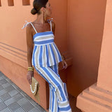 Hanne – Καλοκαιρινό Σετ με Εμπριμέ Παντελόνι