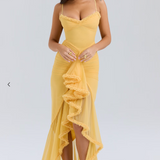 Έλμα | Φόρεμα με Σουρωτά Βολάν