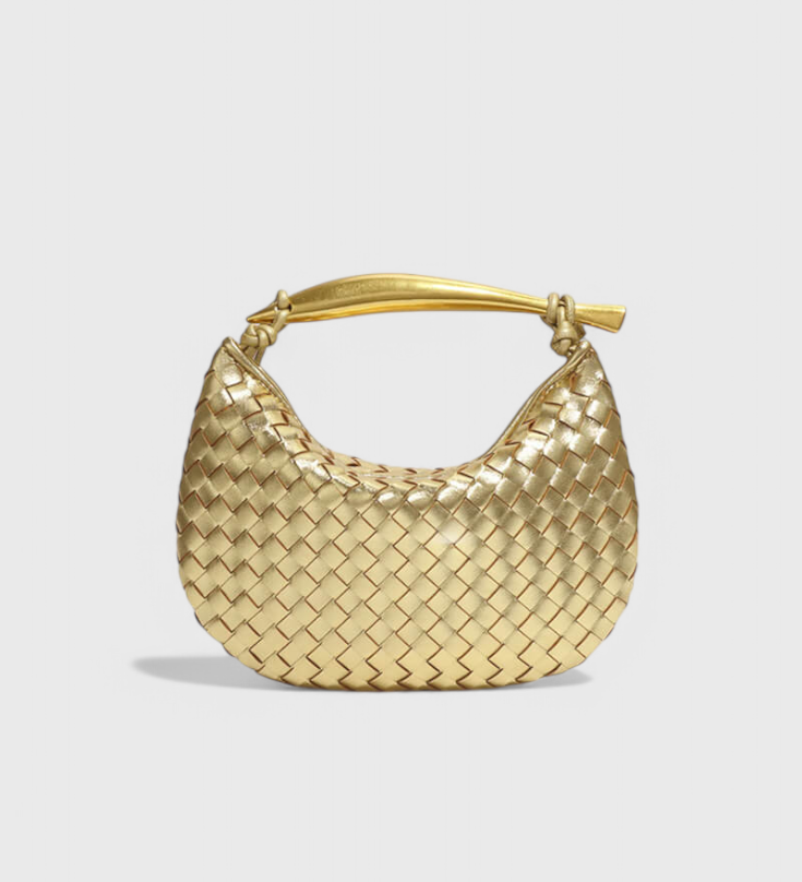 Τσάντα Gerda Bolso Woven με Χρυσή Λαβή