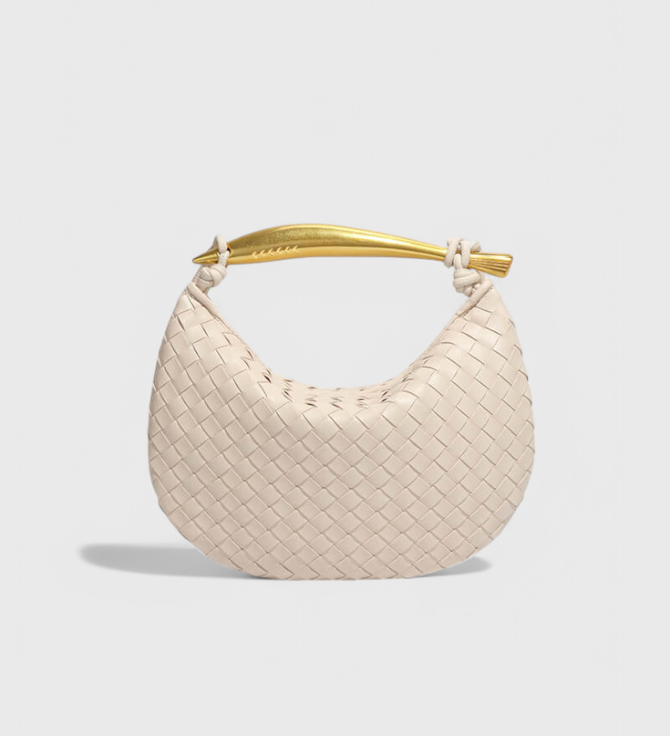 Τσάντα Gerda Bolso Woven με Χρυσή Λαβή
