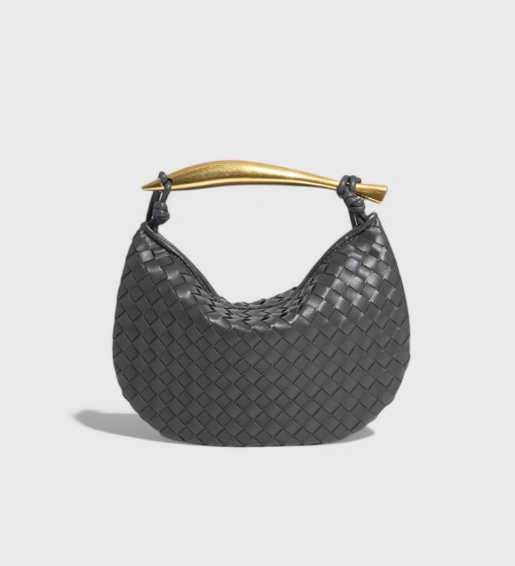 Τσάντα Gerda Bolso Woven με Χρυσή Λαβή