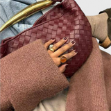 Τσάντα Gerda Bolso Woven με Χρυσή Λαβή