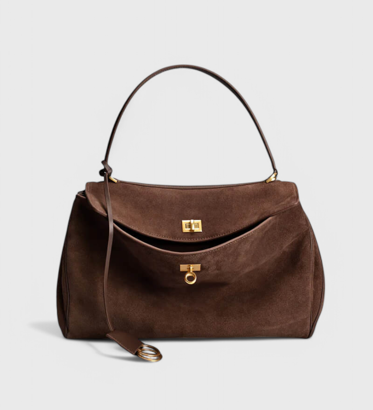 Τσάντα Ώμου Henna από Σουέτ