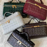 Μίλλα Μίνι Τσάντα Υφασμένη με Χρυσά Αξεσουάρ