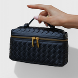 Μίλλα Μίνι Τσάντα Υφασμένη με Χρυσά Αξεσουάρ