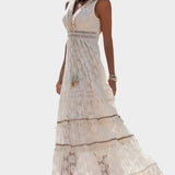 Ρετρό Φόρεμα με Boho Στυλ και Δέσιμο