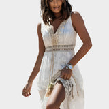 Ρετρό Φόρεμα με Boho Στυλ και Δέσιμο