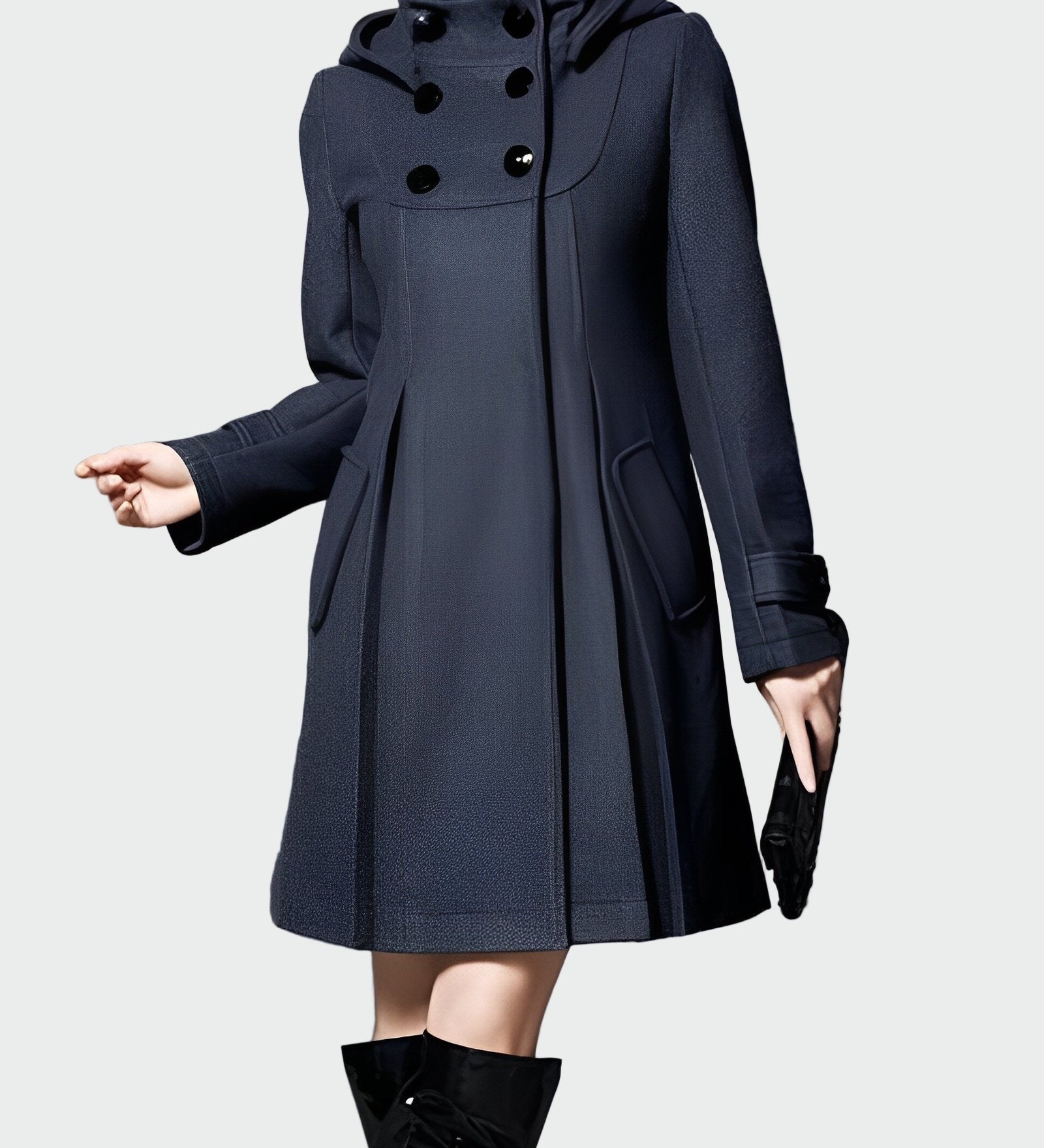 Παλτό με Κουκούλα και Γιακά